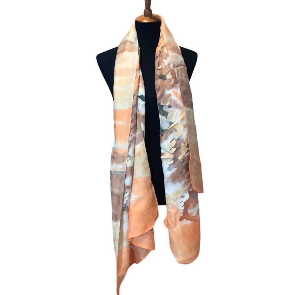 NEW MUST HAVES BY PAULA women's long sheer watercolor lightweight fashion scarf